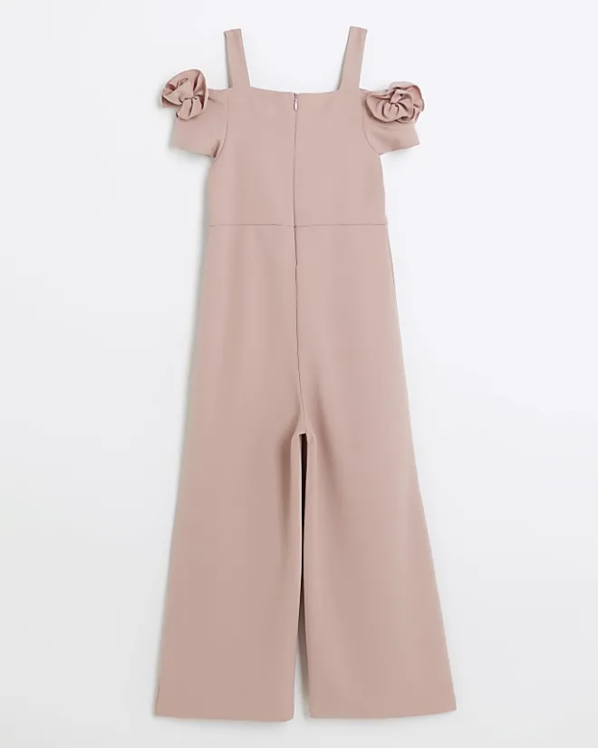 River Island Girls corsage jumpsuit Pink Hot