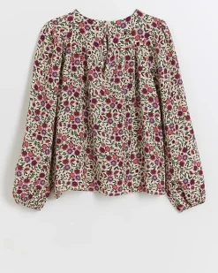River Island Girls floral blouse Pink Hot