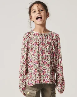 River Island Girls floral blouse Pink Hot