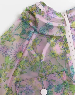 River Island Girls floral rain coat and bag set Pink Online