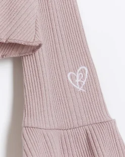 River Island Girls frill hem cardigan Pink New