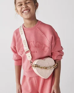 River Island Girls Heart Cross Body Bag Pink Best