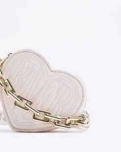 River Island Girls Heart Cross Body Bag Pink Best