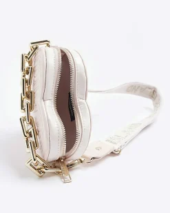 River Island Girls Heart Cross Body Bag Pink Best