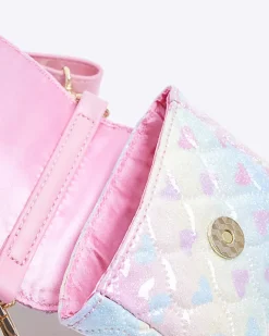 River Island Girls heart quilted cross body bag Pink Online