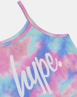 River Island Girls HYPE tie dye cami top Pink New
