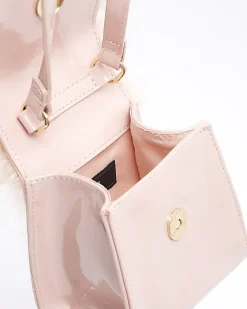 River Island Girls patent feather cross body bag Pink Online