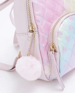 River Island Girls quilted ombre backpack Pink Clearance