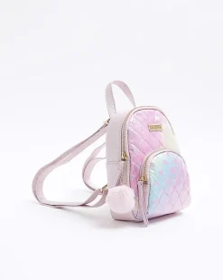 River Island Girls quilted ombre backpack Pink Clearance