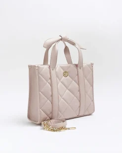 River Island Girls quilted shopper bag Pink Best