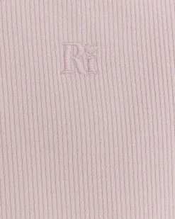 River Island Girls rib embroidered logo crop vest Pink Hot