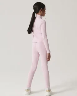 River Island Girls rib zip up sweatshirt set Pink Fashion
