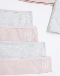 River Island Girls tank top and underwear 10 pack Pink Outlet