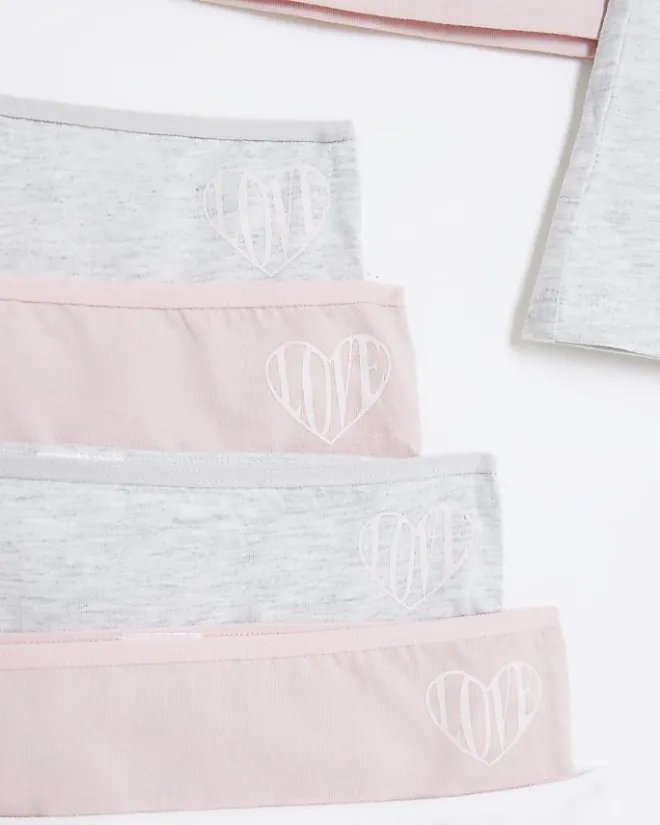 River Island Girls tank top and underwear 10 pack Pink Outlet