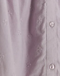 River Island Girls embroidered button up blouse Purple New