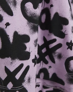 River Island Girls heart graphic t-shirt 2 pack Purple Best