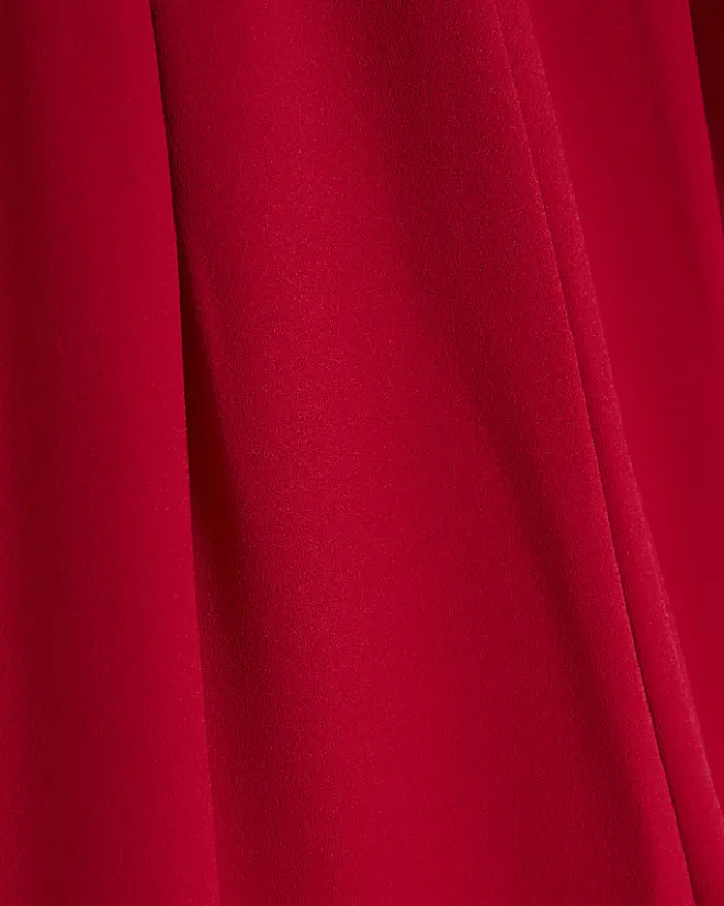 River Island Girls bow wide leg jumpsuit Red Clearance