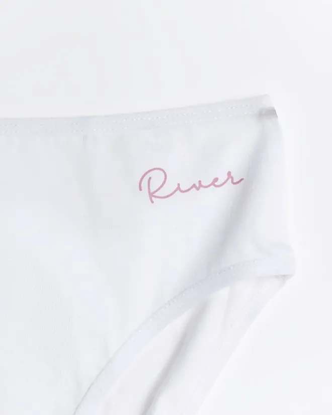 River Island Girls briefs 7 pack White Best