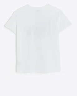 River Island Girls corsage love t-shirt White Online