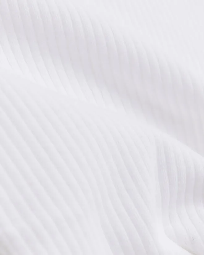 River Island Girls Long line ribbed tank top White Online