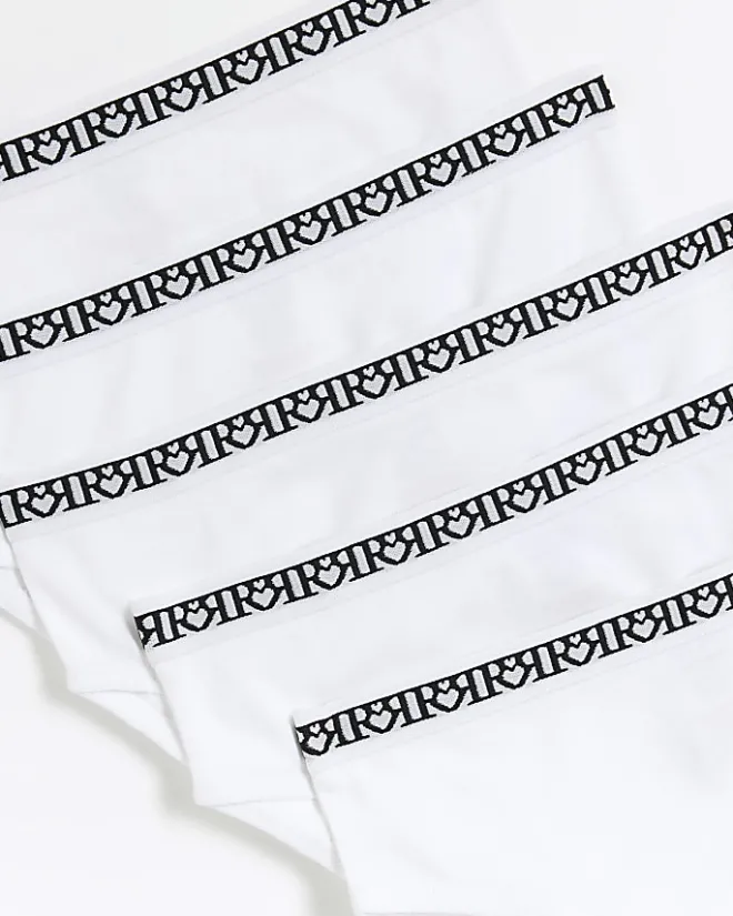 River Island Girls RI brief 10 pack White Best