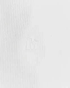 River Island Girls rib embroidered logo crop vest White Fashion