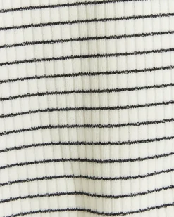 River Island Girls rib stripe high neck tank top White New