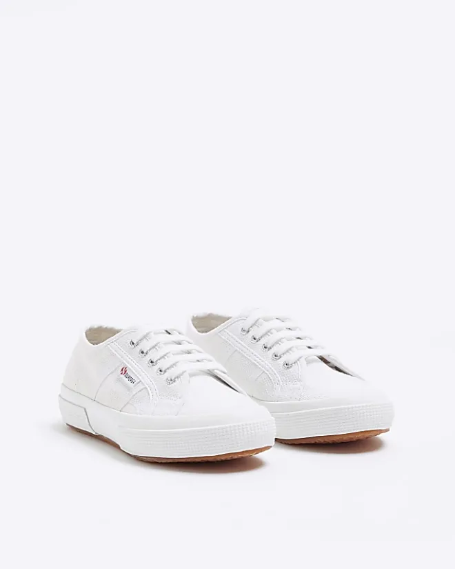 River Island Girls Superga lace up trainers White Sale