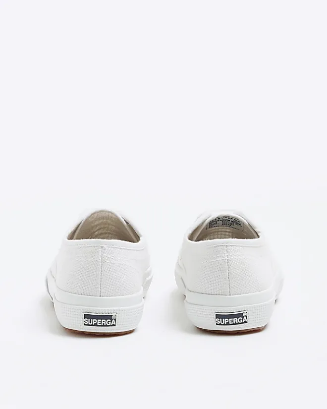 River Island Girls Superga lace up trainers White Sale