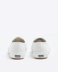 River Island Girls Superga lace up trainers White Sale