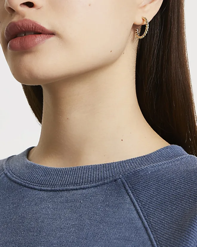River Island Gold hoop earrings multipack Yellow Best