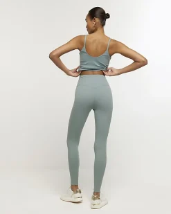 River Island high waisted leggings Green Fashion