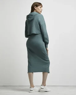 River Island maternity dress and jumper set Green Outlet