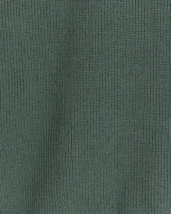 River Island muscle fit rib jumper Green Clearance