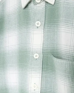 River Island regular fit check long sleeve shirt Green Sale