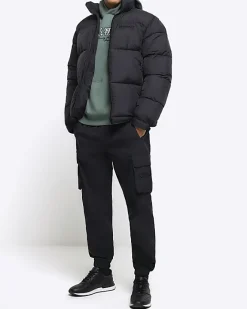 River Island Regular Fit Graphic Print Hoodie Green Outlet