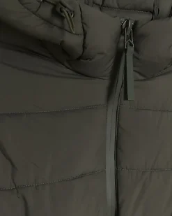 River Island regular fit hooded puffer jacket Green Clearance