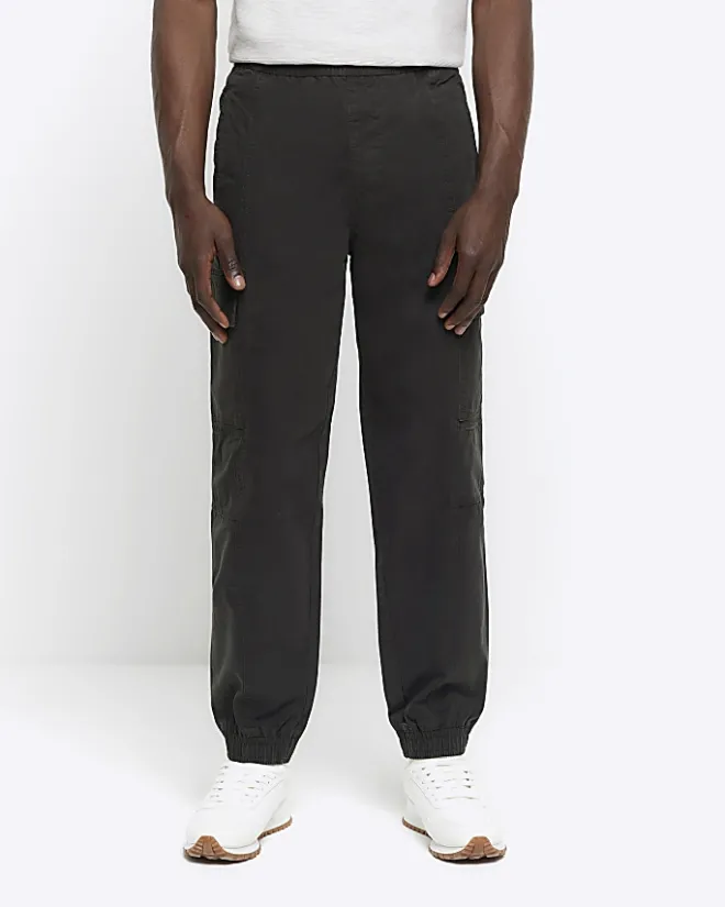River Island regular fit seam cargo trousers Green Online