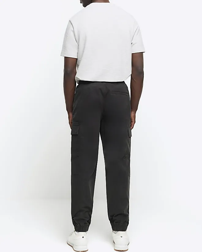 River Island regular fit seam cargo trousers Green Online