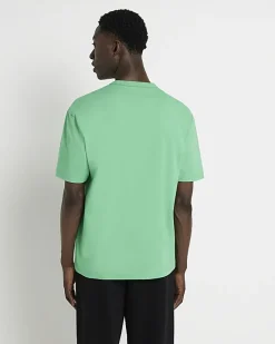 River Island Regular fit t-shirt Green Outlet