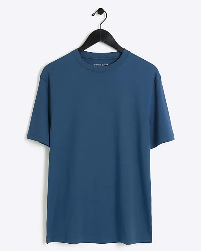 River Island RI Studio Slim Fit T-shirt Green New