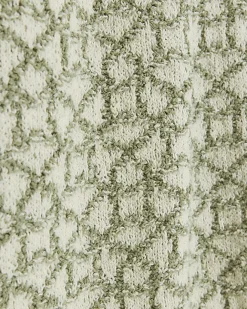 River Island slim fit jacquard crew jumper Green Hot