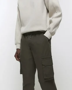 River Island slim fit ripstop cargo trousers Green Sale