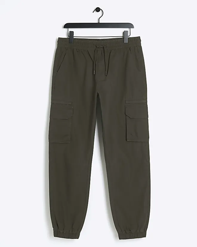 River Island slim fit ripstop cargo trousers Green Sale