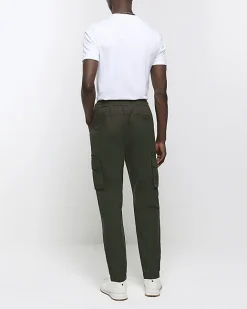 River Island slim fit ripstop cargo trousers Green Sale