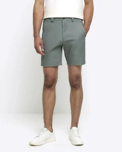 River Island tapered fit shorts Green New