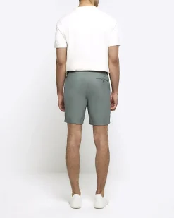 River Island tapered fit shorts Green New