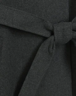 River Island belted longline trench coat Grey Best