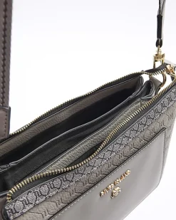 River Island embossed RI cross body bag Grey Sale