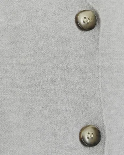 River Island knit button up waistcoat Grey Discount